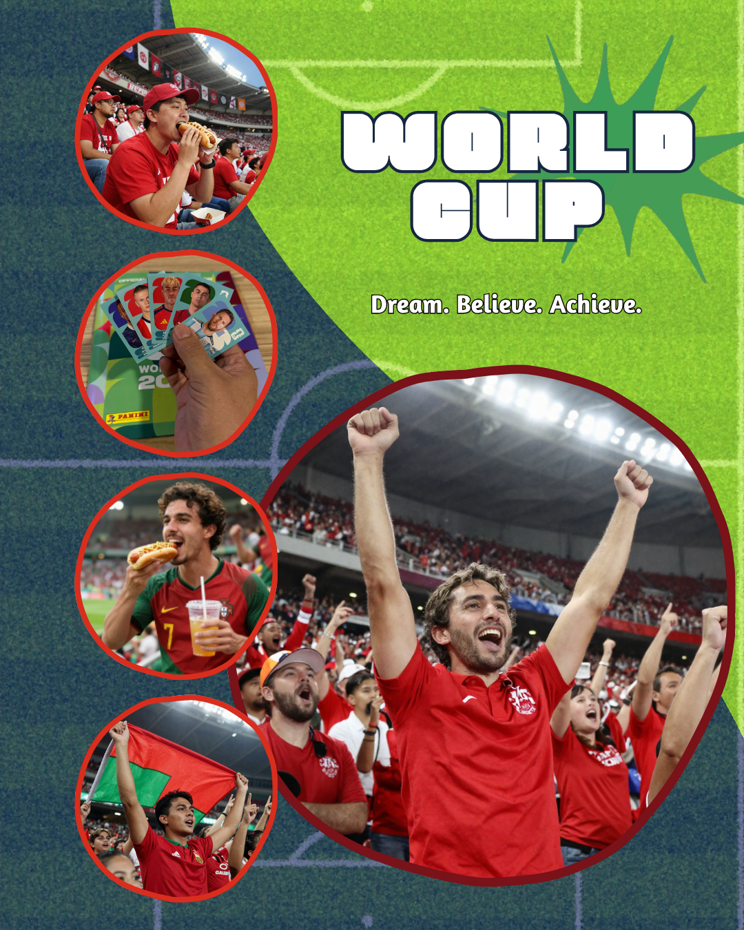 World Cup 2026 Photo Collage Template Bundle
7 Editable Canva Photo Collage Templates (4:5 Ratio)