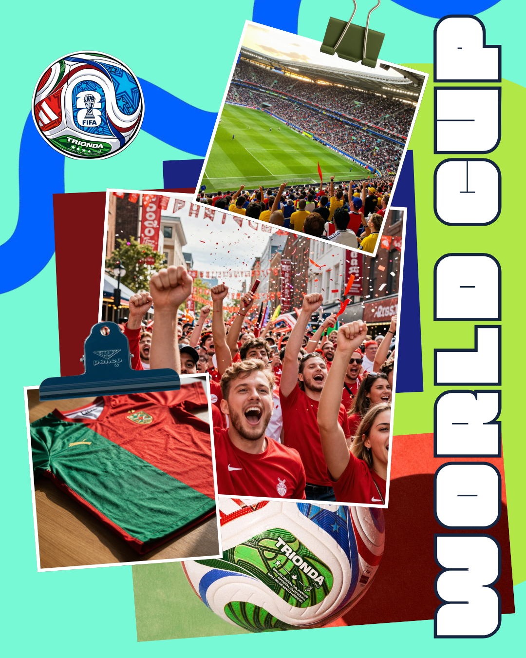 World Cup 2026 Photo Collage Template Bundle
7 Editable Canva Photo Collage Templates (4:5 Ratio)
