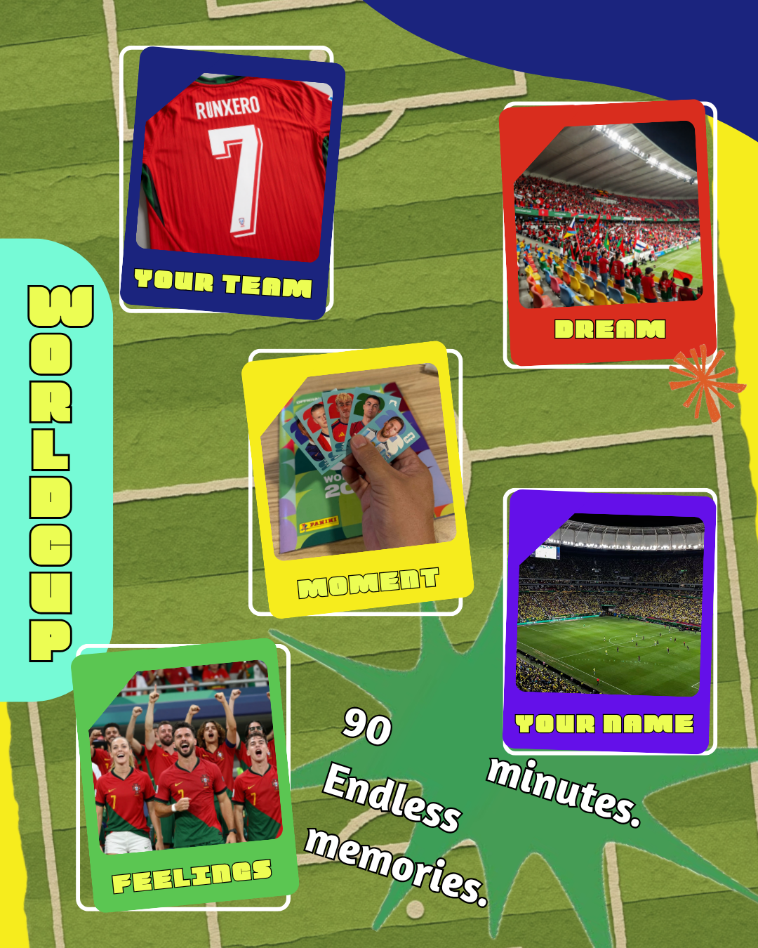 World Cup 2026 Photo Collage Template Bundle
7 Editable Canva Photo Collage Templates (4:5 Ratio)