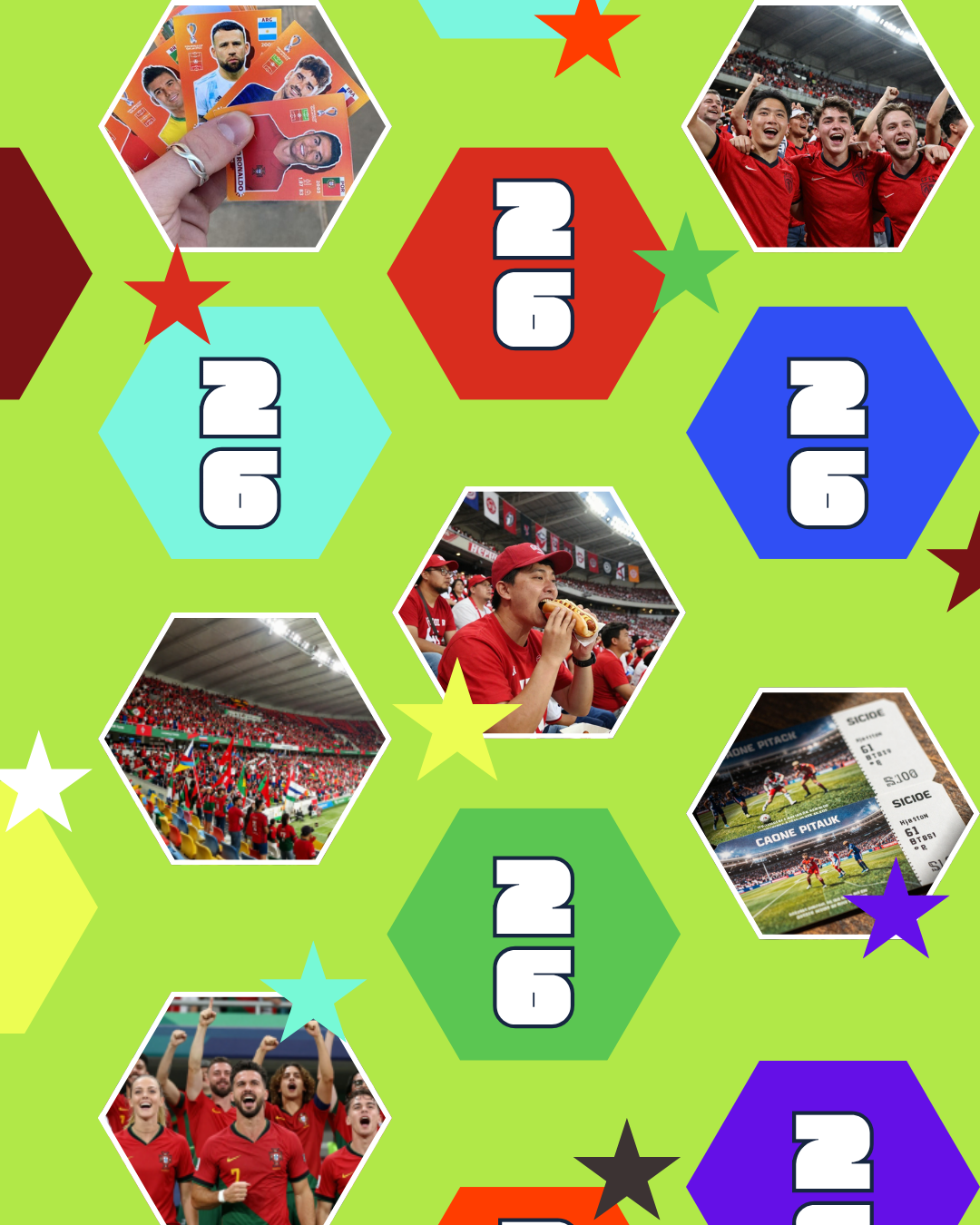 World Cup 2026 Photo Collage Template Bundle
7 Editable Canva Photo Collage Templates (4:5 Ratio)