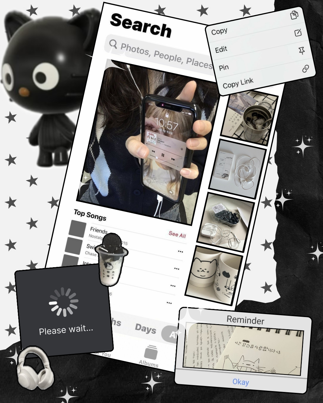 Black & White Instagram Post Template Bundle 7 Editable Canva Instagram Posts (4:5 Ratio)